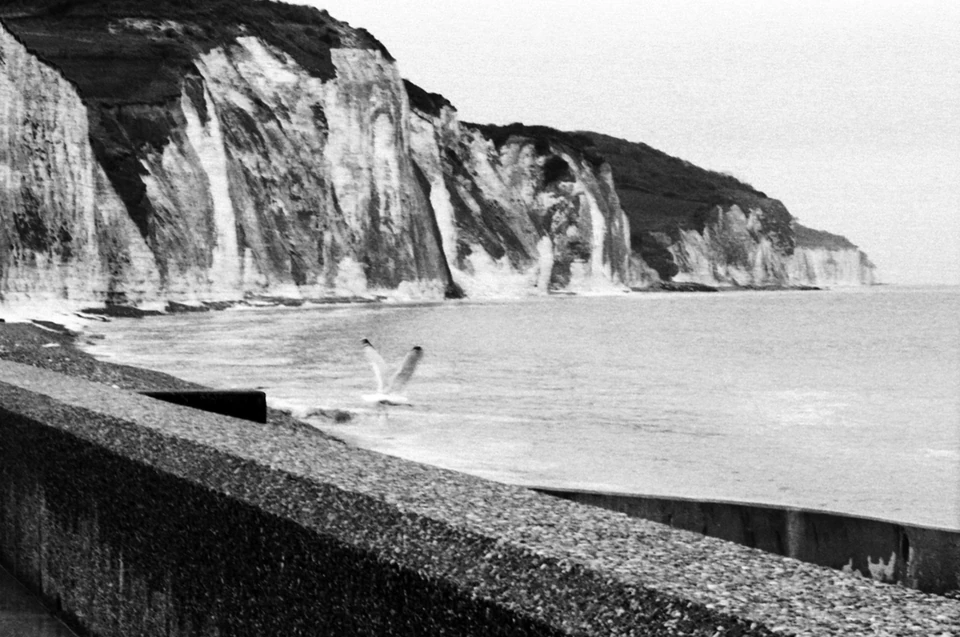 Falaises à Pourville - Soleil sombre